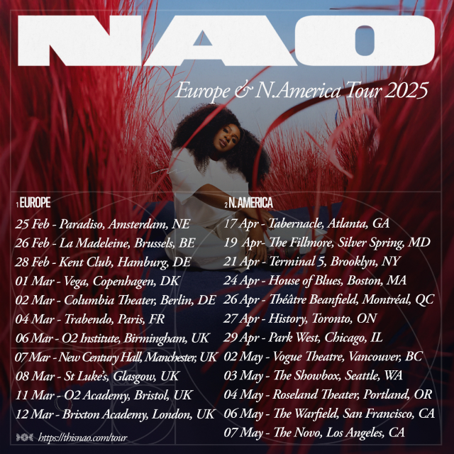 Nao 2025 Tour