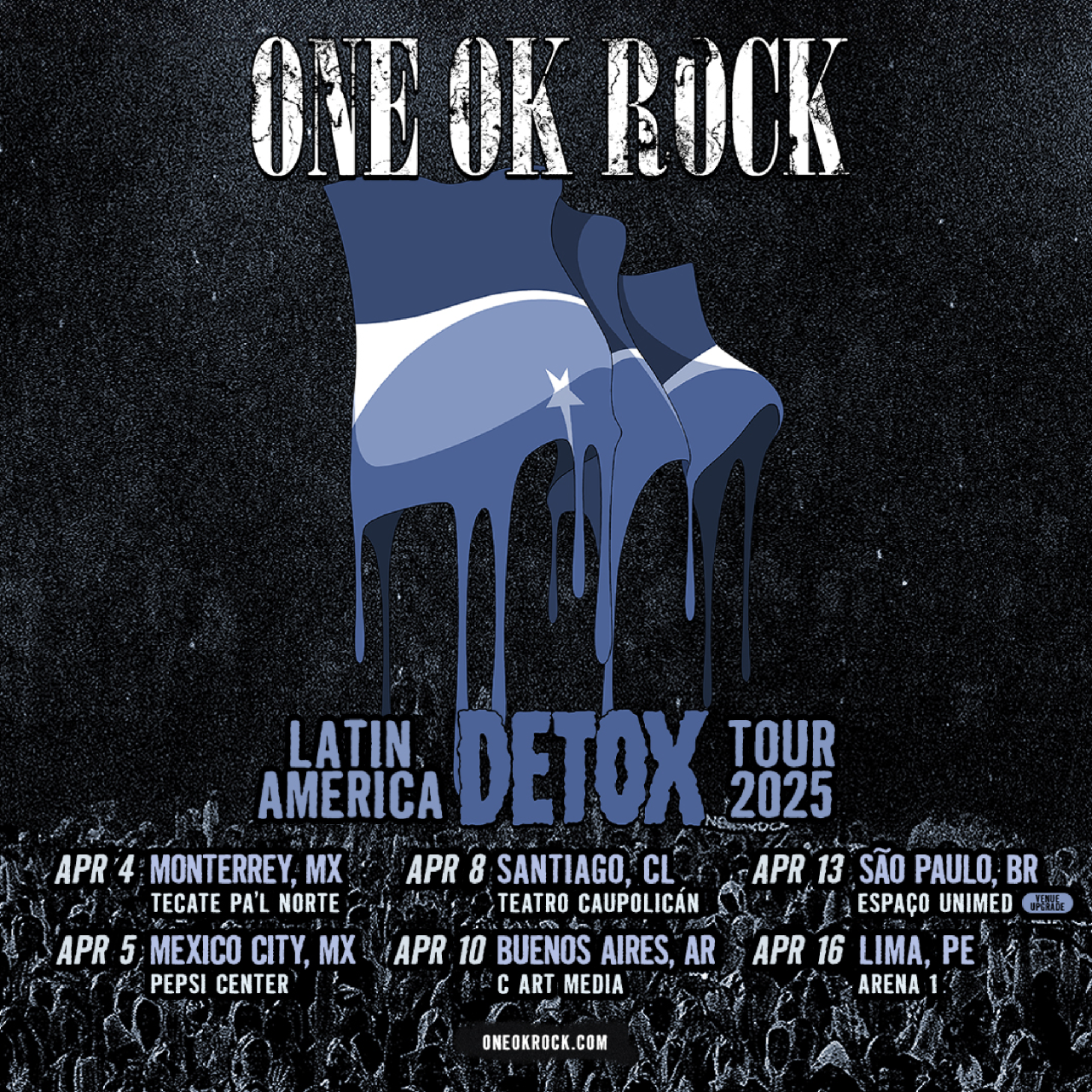 ONE OK ROCK - LATIN AMERICA DETOX TOUR 2025 by ONE OK ROCK | Laylo