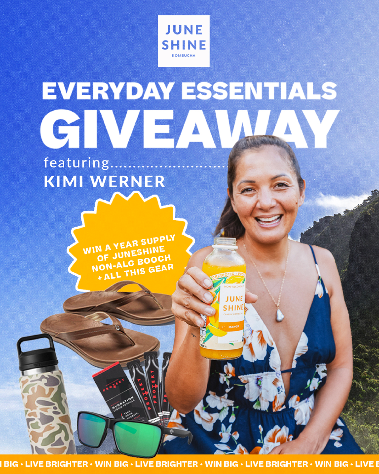 EVERYDAY ESSENTIALS GIVEAWAY with Kimi Werner by JuneShine | Laylo