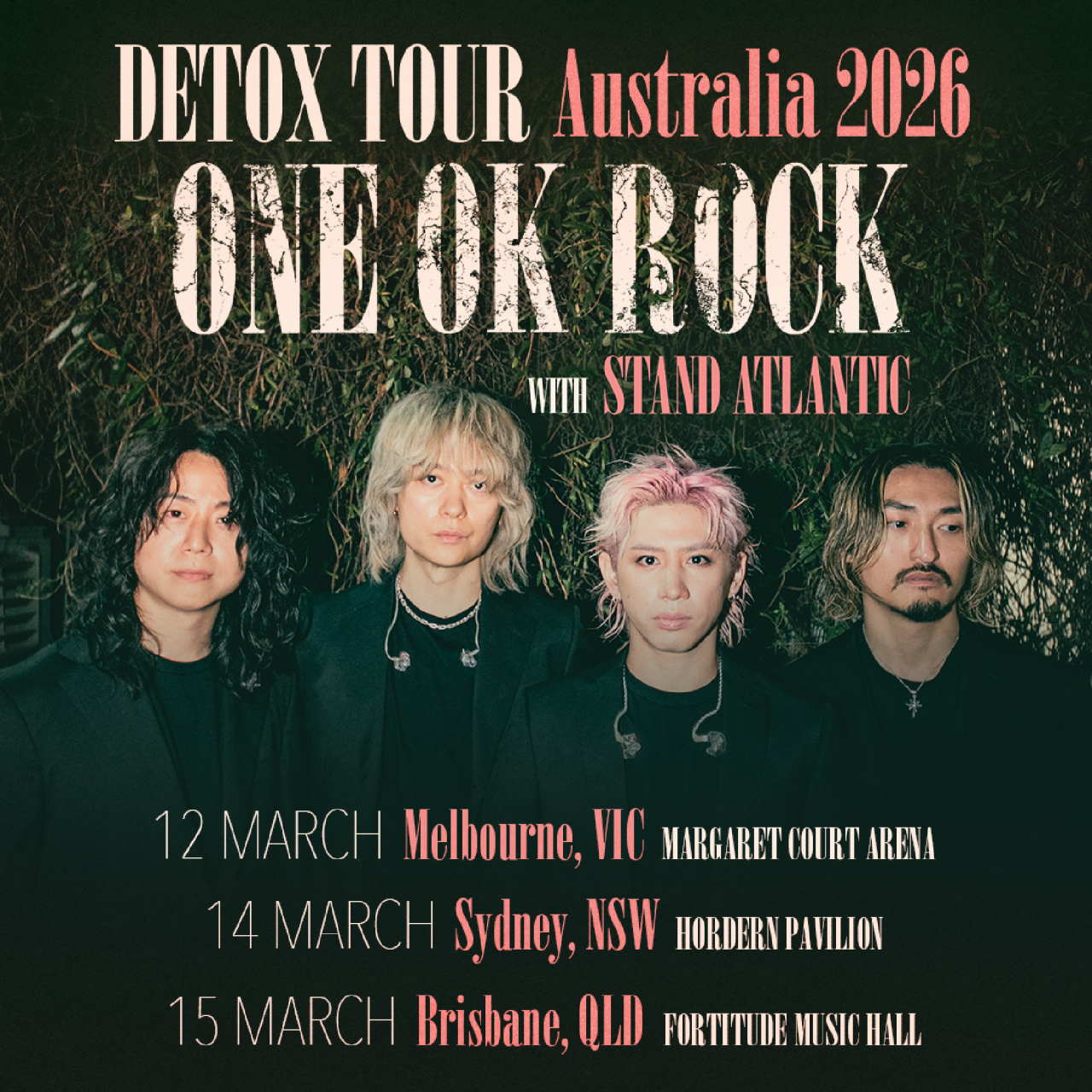 ONE OK ROCK ONE OK ROCK - DETOX Australia Tour 2026