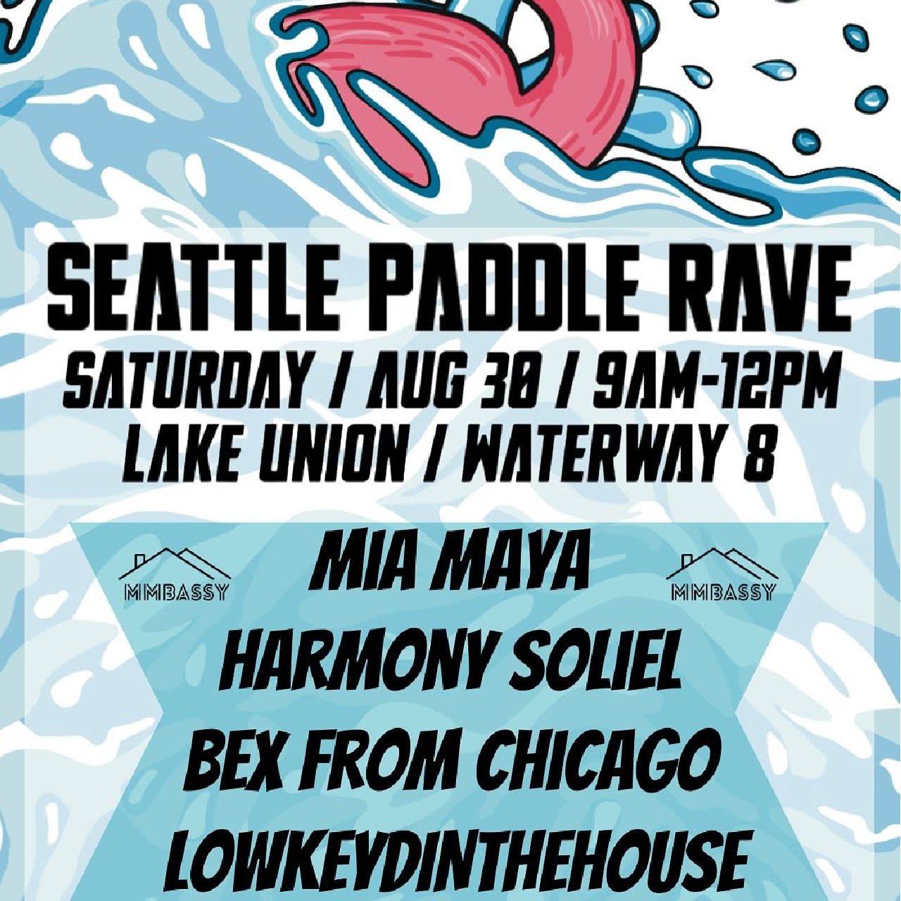 Seattle Paddle Rave @ Lake Union - 8/30 (FREE) by LowkeydintheHouse | Laylo