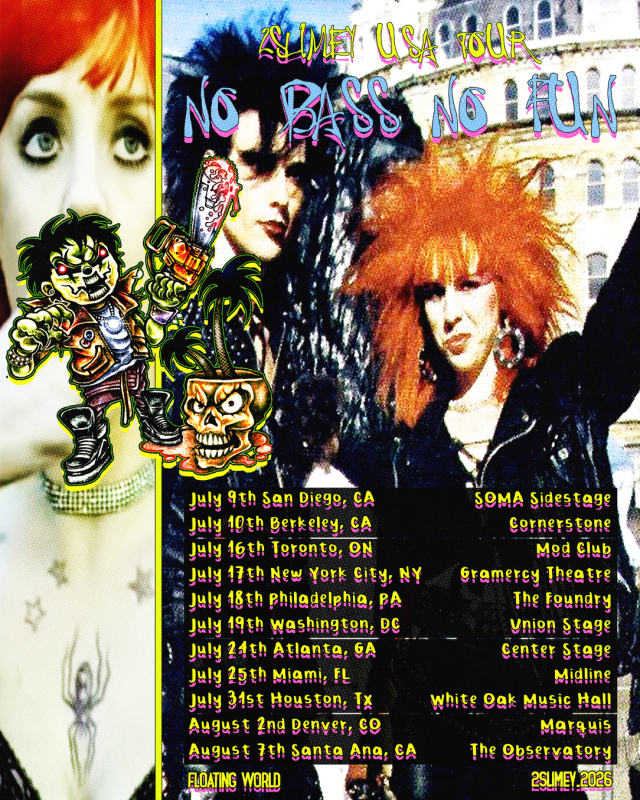 2 SLIMEY US TOUR - NO BASS NO FUN 2026 by 2 SLIMEY | Laylo